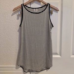 SW3 Bespoke Black andWhite Striped Tank Top, XS